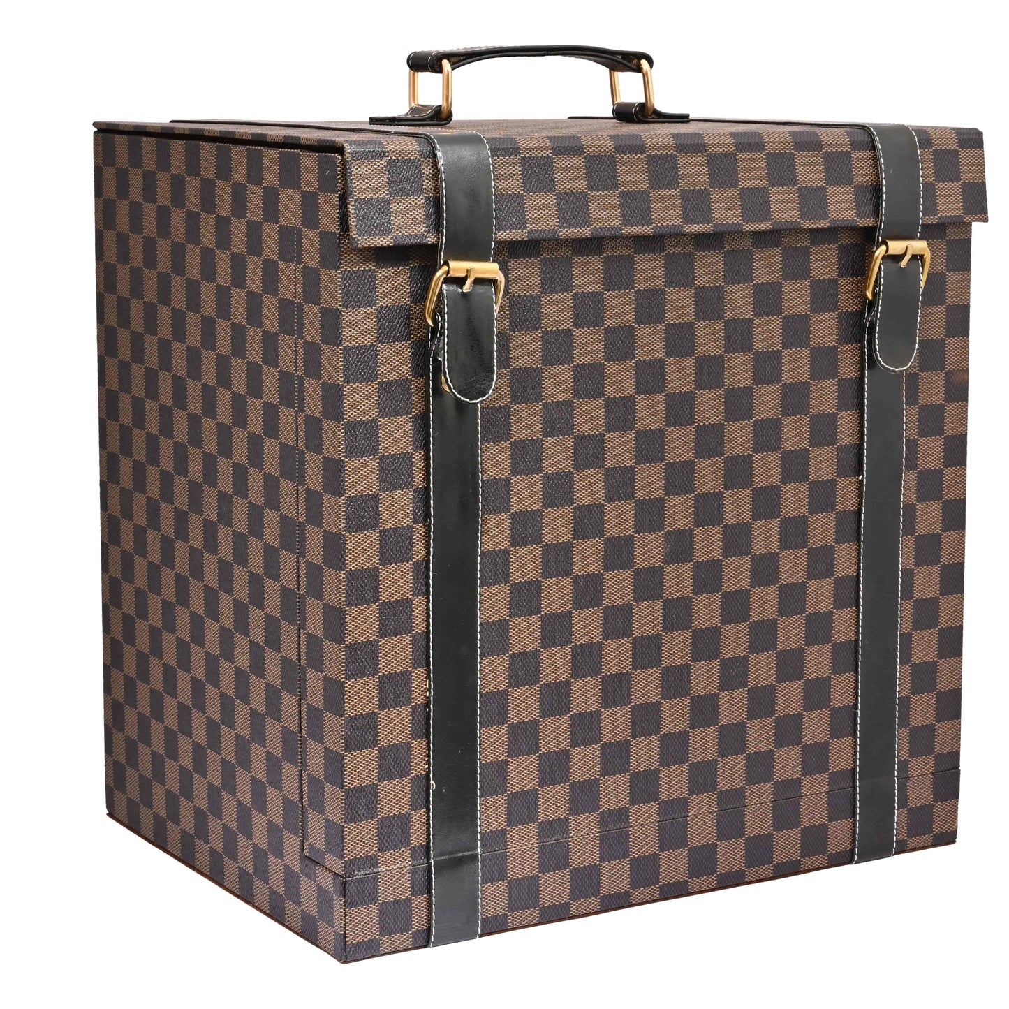 brown-black-checkered-bar-box