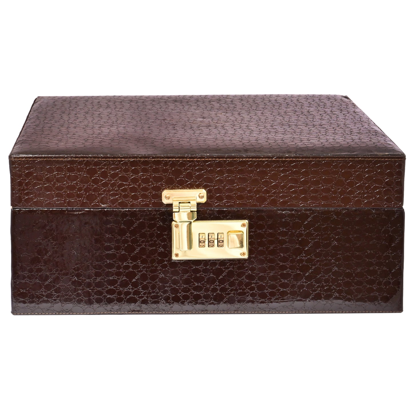 Vegan Leatherette Portable Bar Box with Accessories | 6 Whisky Glasses | Bar Box | Mini Bar for Home ( PU Leather Finish Chocolate Brown)