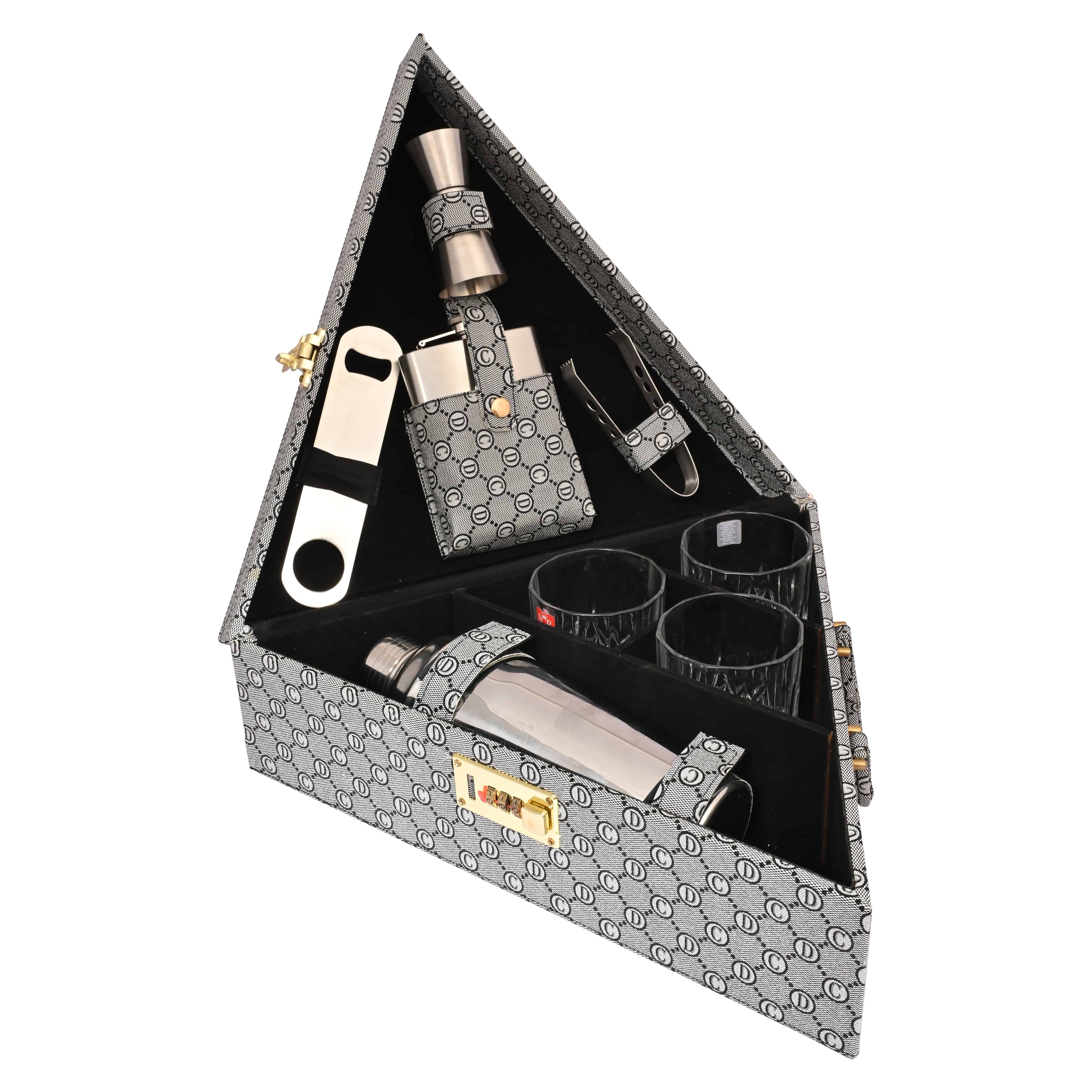 black-grey-triangle-bar-box