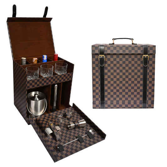 brown-black-checkered-bar-box