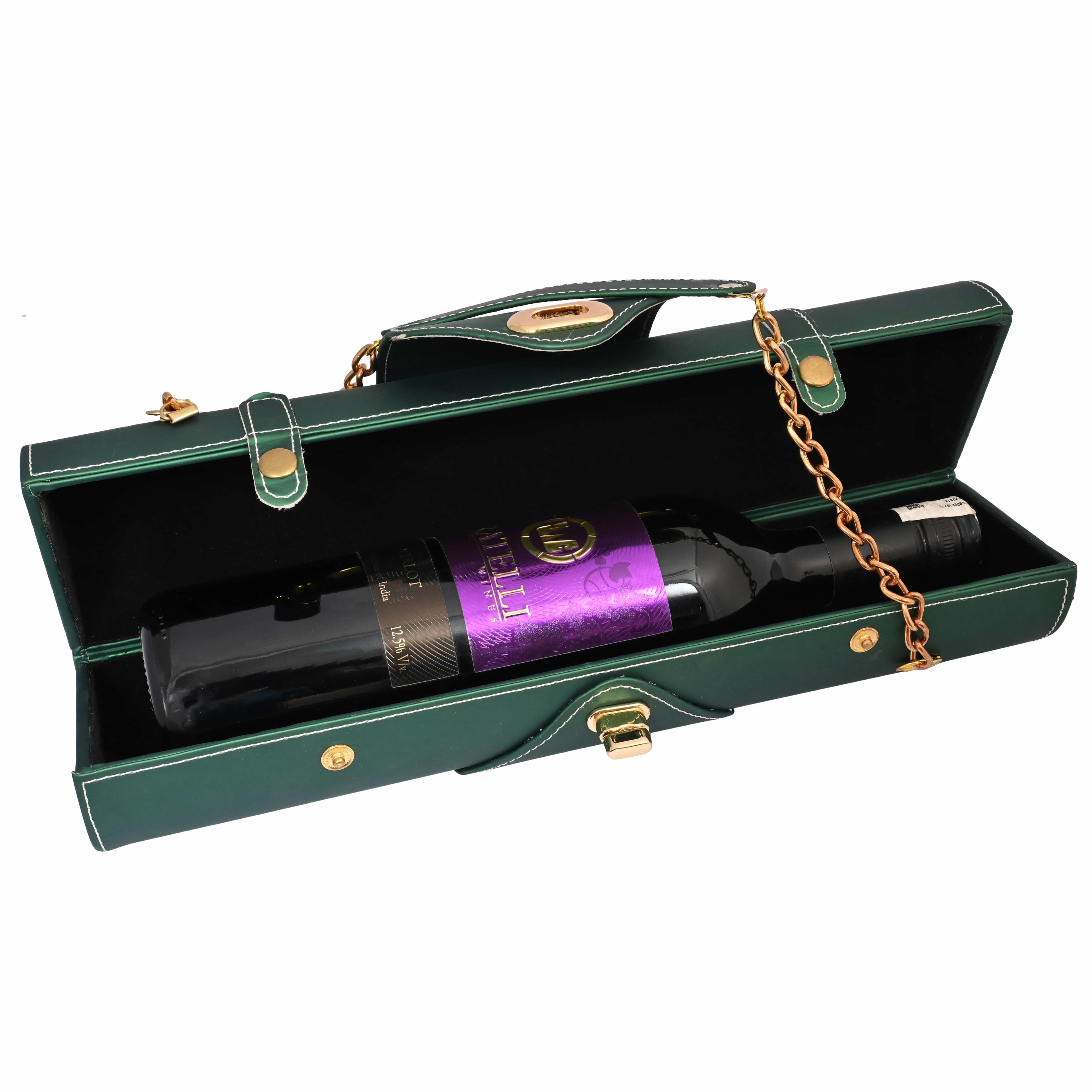 open-green-wine-holder